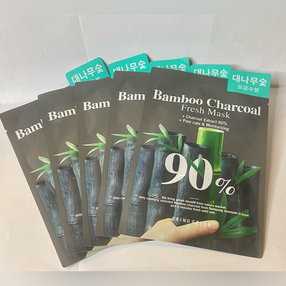 BOGO | 1 pack | BRING GREEN Bamboo Charcoal Pore Care & Moisturizing Fresh Mask - Picture 1 of 4